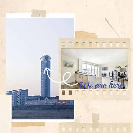 Beach On The Doorstep Meridian Tower Marina Swansea Lejlighed Eksteriør billede